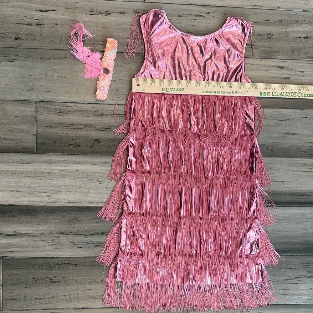 NWT Pink Fringe Kids Costume Dress